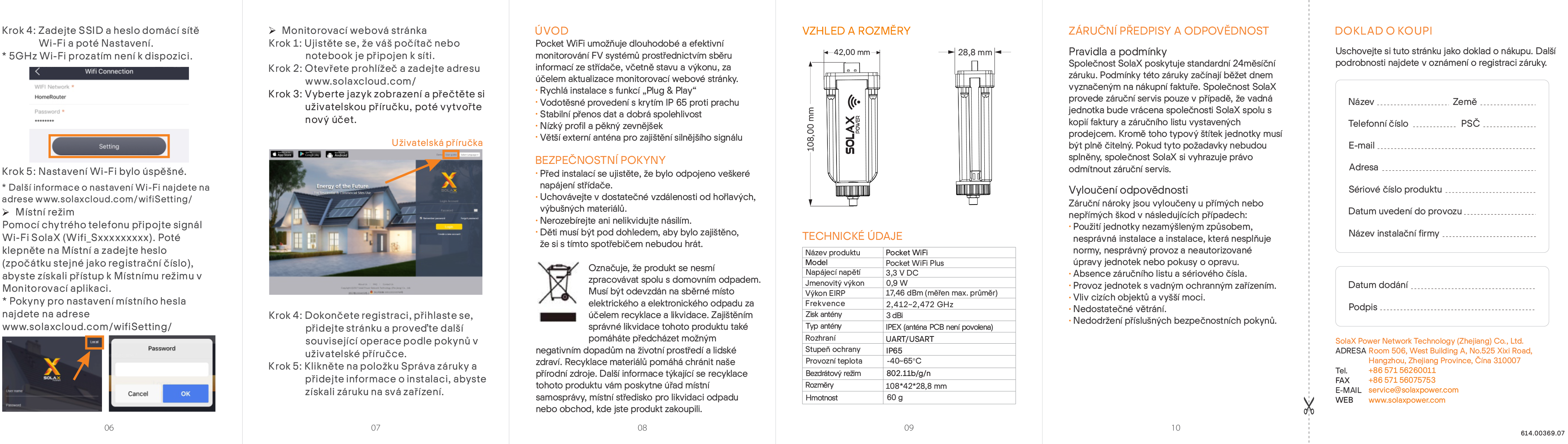 SOLAX POCKET WIFI INTERFACE V2 0 Manu l 2