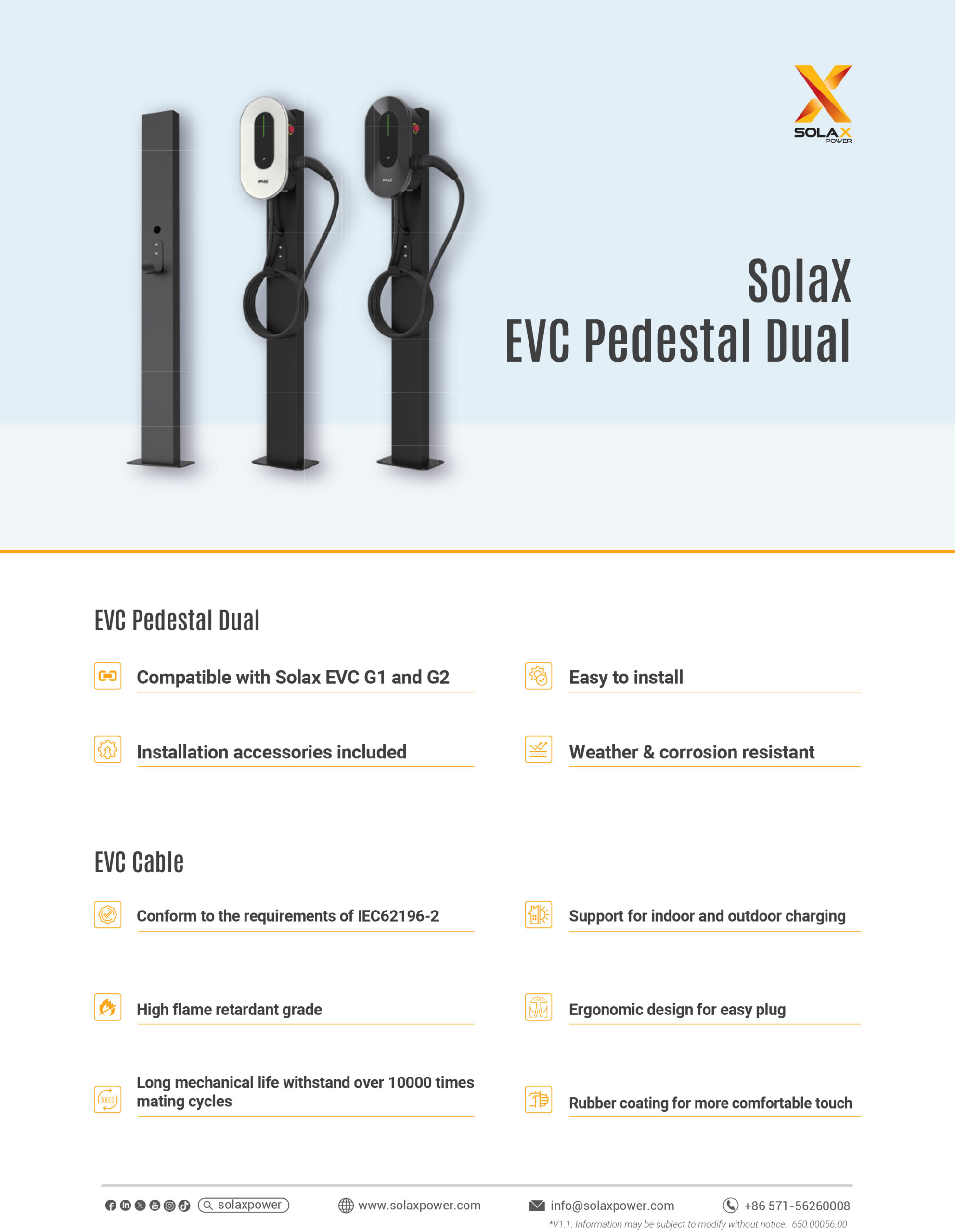 SolaX EVC Pedestal Dual Datasheet 1 1 scaled