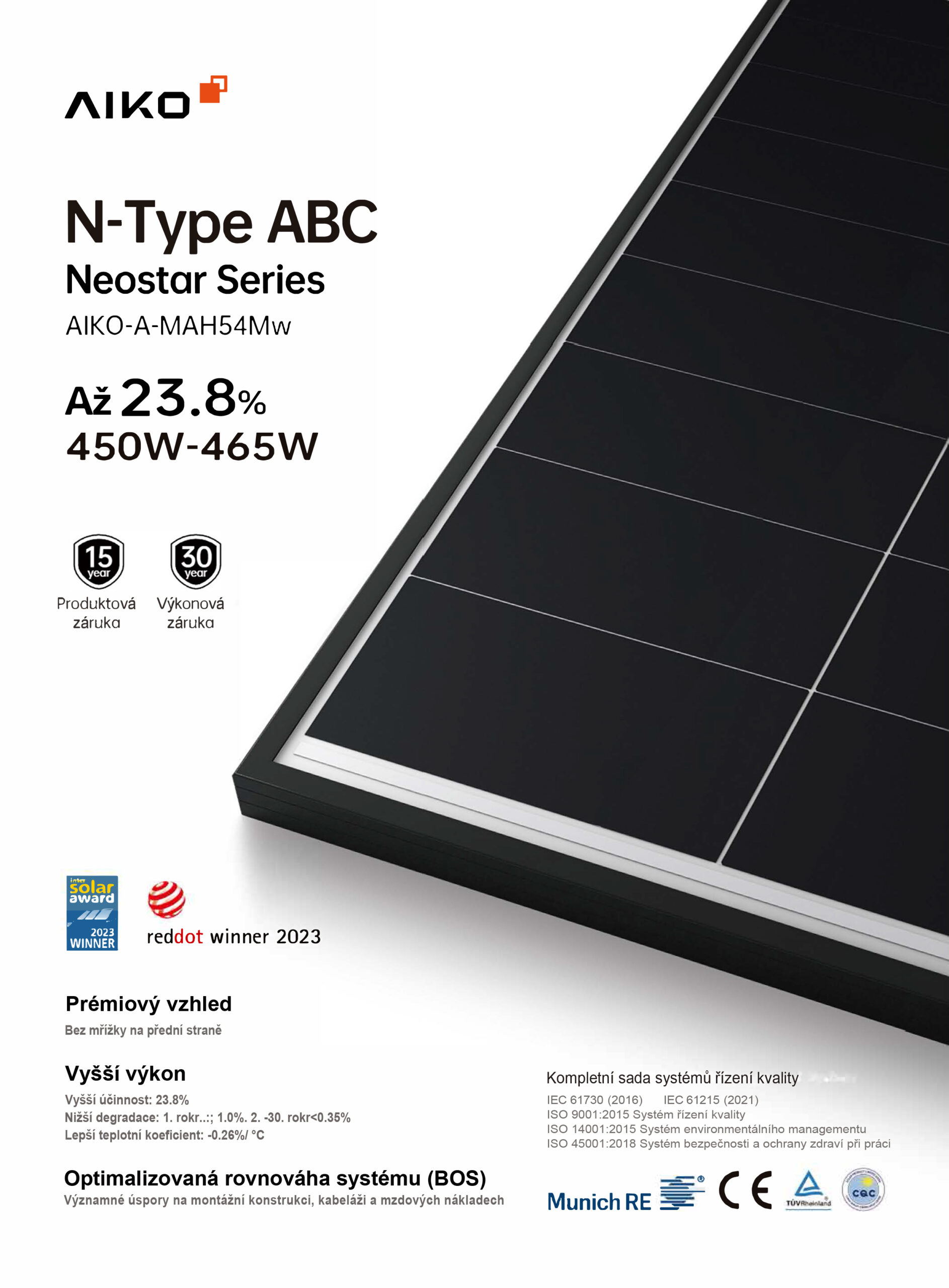 AIKO DC AIKO A MAH54Mw 450 465W 30 black frame EN V53 300mmcable EN 1 scaled